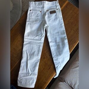 Kids vintage white wrangler jeans